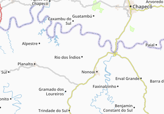 Karte Stadtplan Rio dos Índios