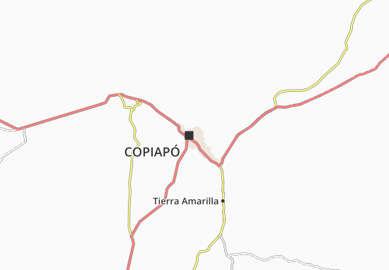 Kaart Plattegrond Copiapó