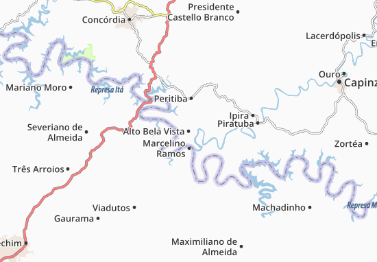 Kaart Plattegrond Alto Bela Vista