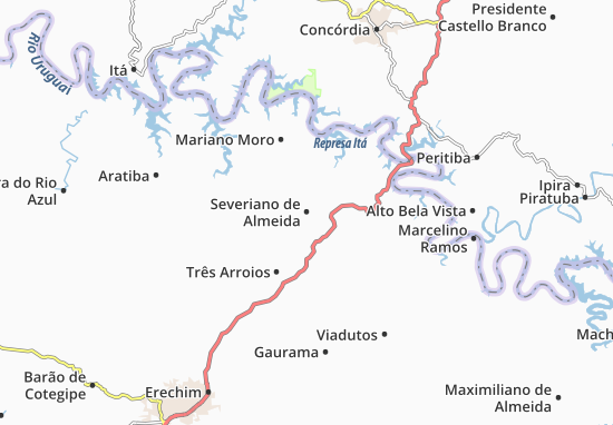 Severiano de Almeida Map