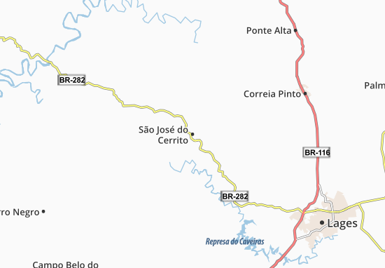 Karte Stadtplan São José do Cerrito