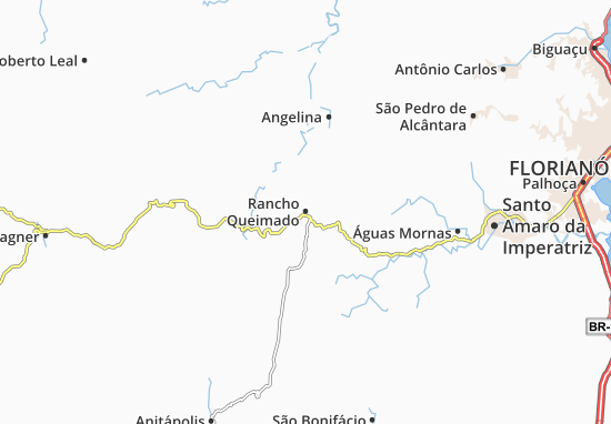Mapa Rancho Queimado