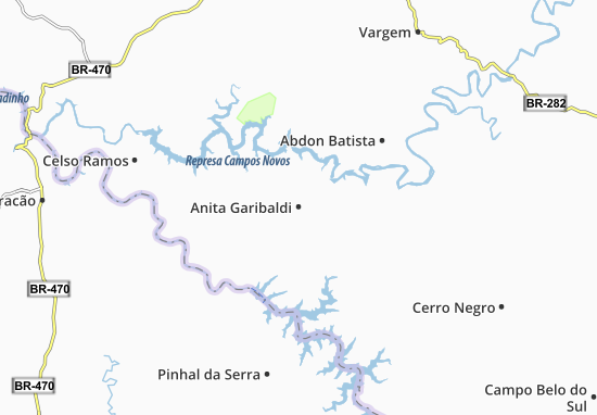 Mapa Anita Garibaldi