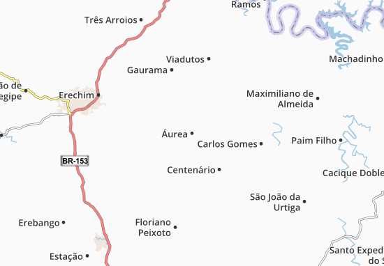Karte Stadtplan Áurea