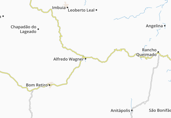 Mapa Alfredo Wagner