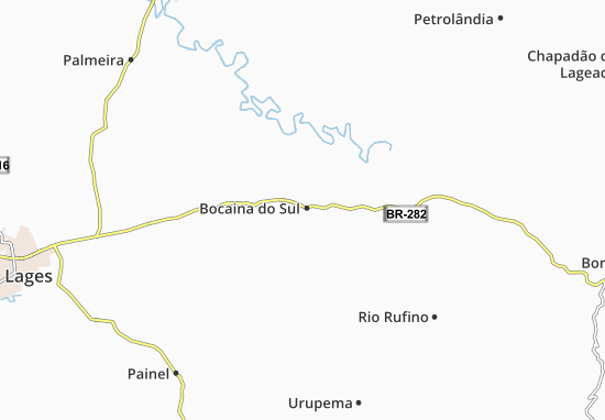 Karte Stadtplan Bocaina do Sul