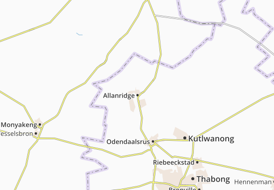 Mapa Allanridge