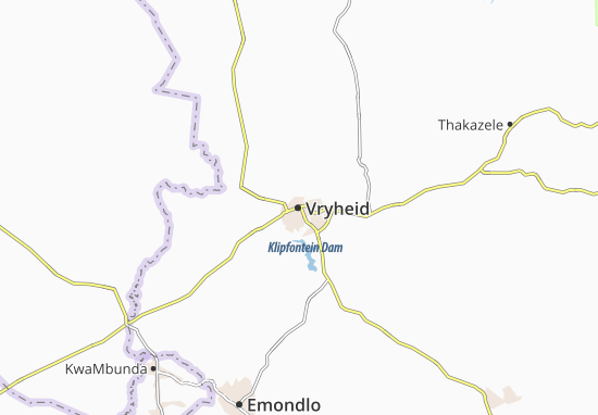 Mapa Vryheid