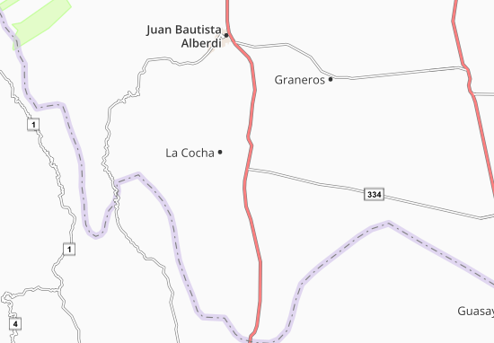 Karte Stadtplan La Cocha