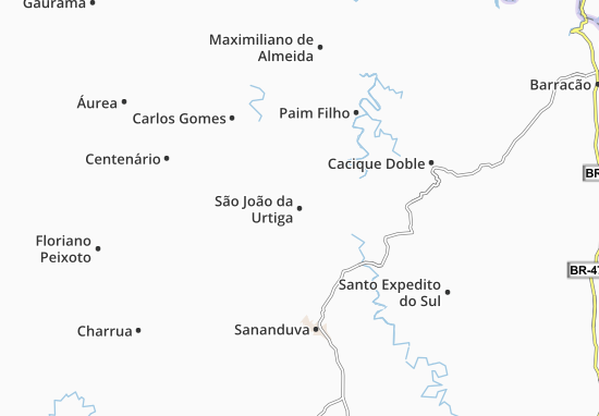 Mapa São João da Urtiga