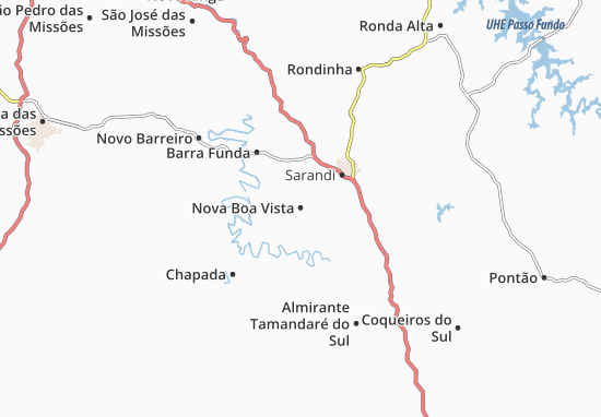 Mapa Nova Boa Vista