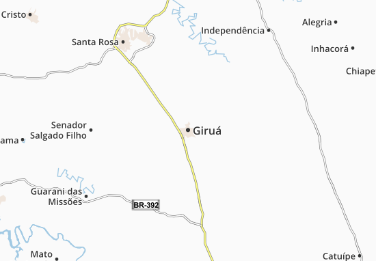 Mapa Giruá