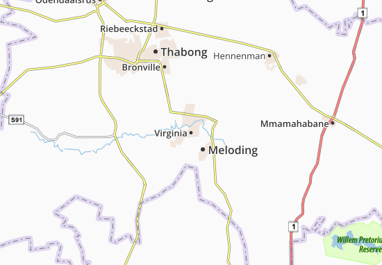 Mapa Virginia