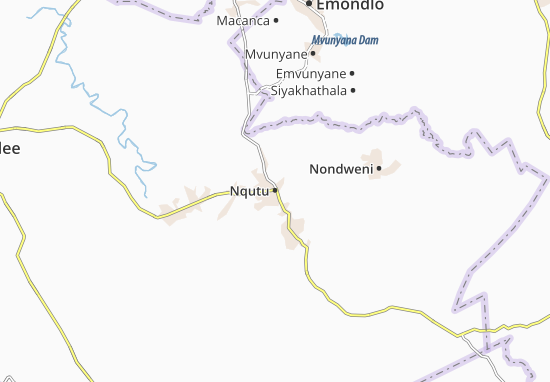 Karte Stadtplan Nqutu