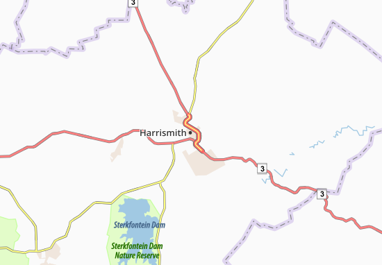 Mapa Harrismith