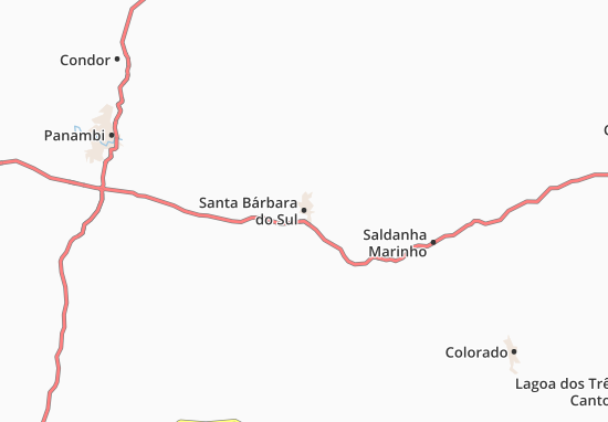 Karte Stadtplan Santa Bárbara do Sul