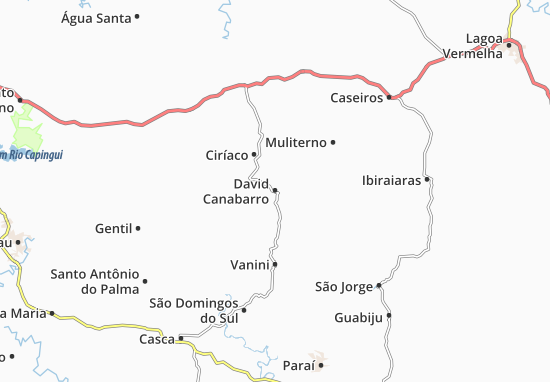 Mapa David Canabarro