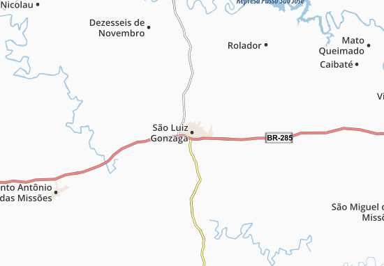Mapa São Luiz Gonzaga