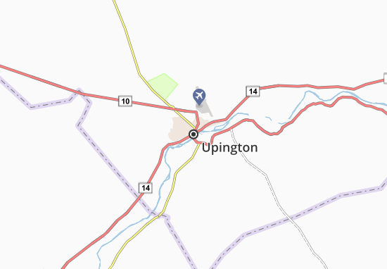Mapa Upington