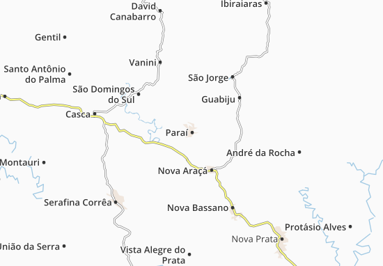 Karte Stadtplan Paraí