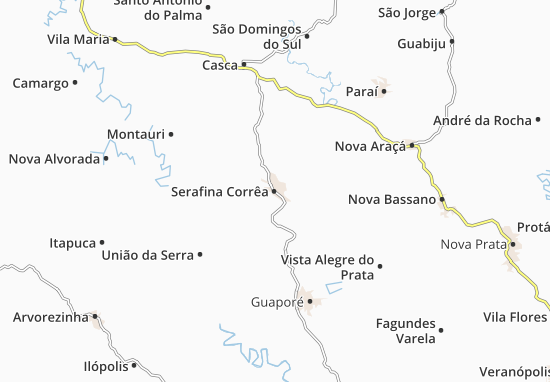 Karte Stadtplan Serafina Corrêa