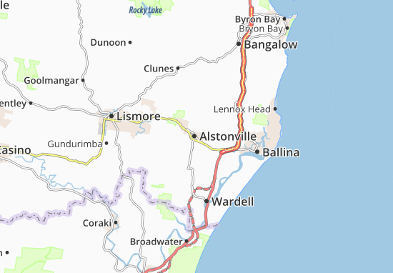 Mapa Alstonville