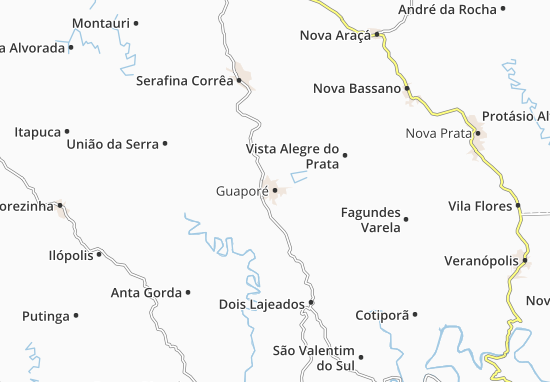 Karte Stadtplan Guaporé