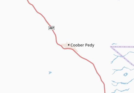 Mapa Coober Pedy