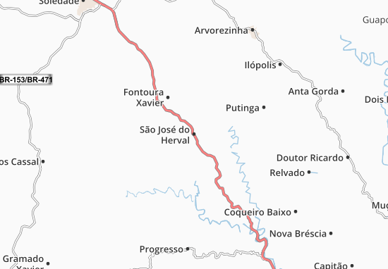 Mapa São José do Herval