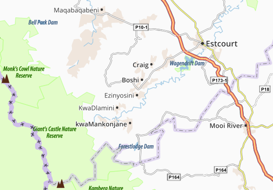 Karte Stadtplan Ezinyosini