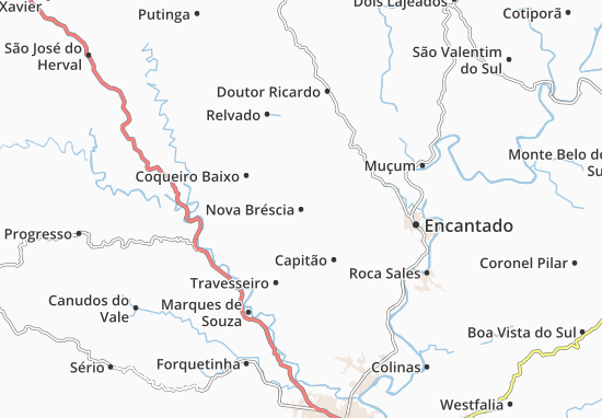 Kaart Plattegrond Nova Bréscia