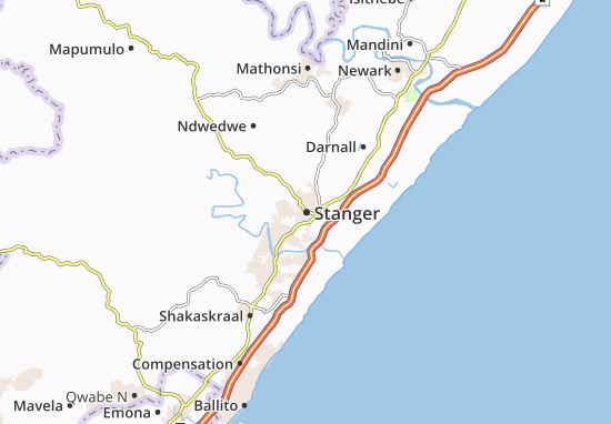 Mapa Stanger