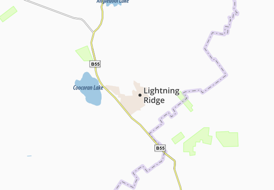 Mapa Lightning Ridge