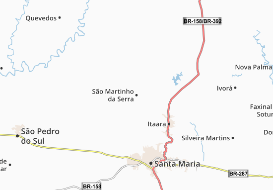 Mapa São Martinho da Serra