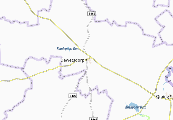 Mapa Dewetsdorp