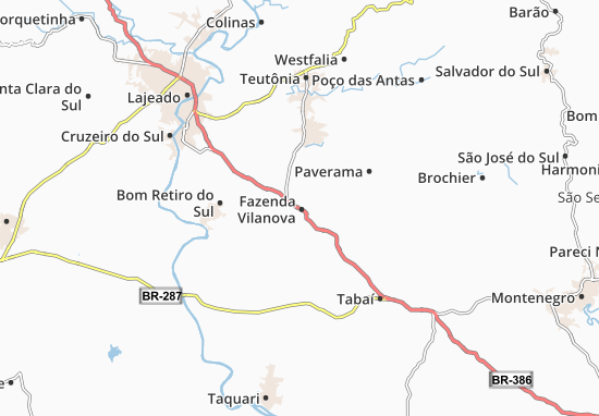 Mapa Fazenda Vilanova