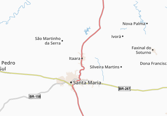 Mapa Itaara