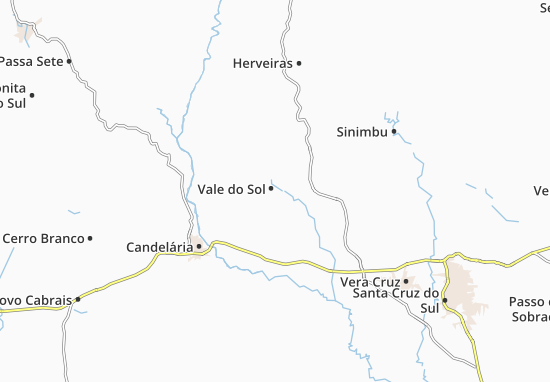 Karte Stadtplan Vale do Sol
