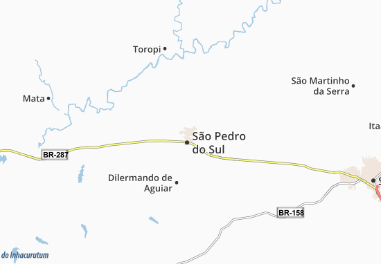 Mapa São Pedro do Sul