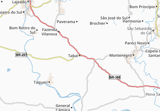 Tabaí Map