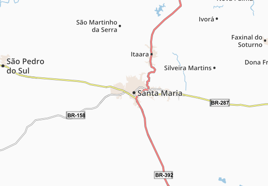 Kaart Plattegrond Santa Maria