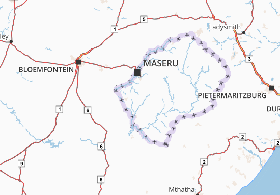 Mapa Mafeteng