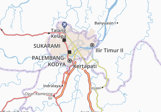 Karte Stadtplan Seberang Ulu I