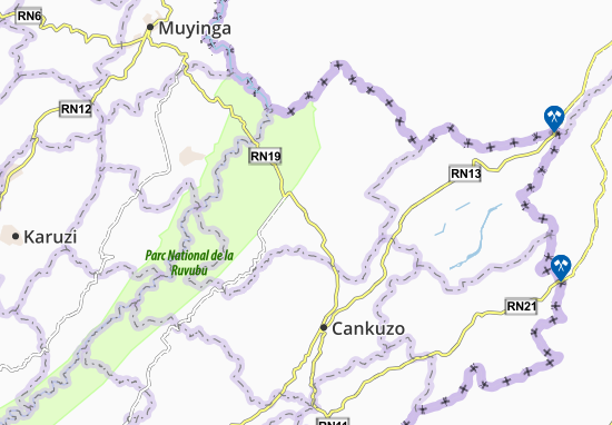 Karte Stadtplan Kigamba