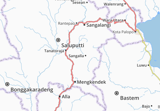 Karte Stadtplan Sangalla