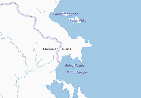 Kaart Plattegrond Manuikepulauan