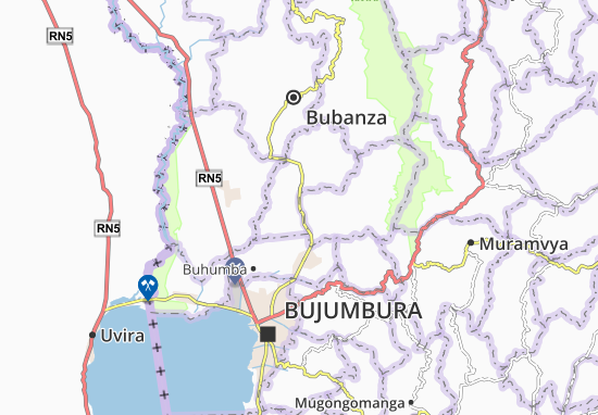 Mapa Kabuye