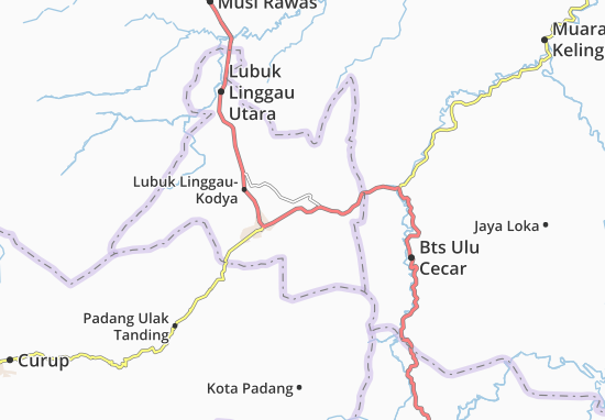 Mapa Lubuk Linggau Timur