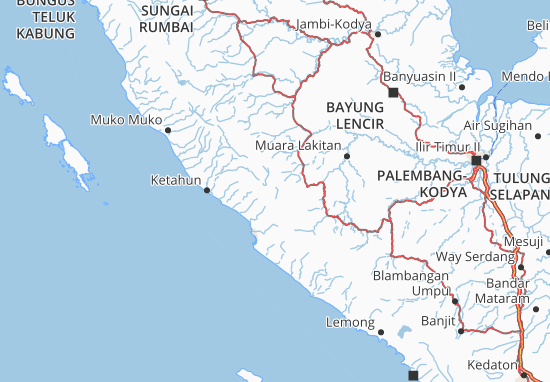 Karte Stadtplan Rejang Lebong