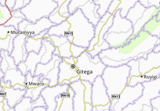 Mapa Butegana